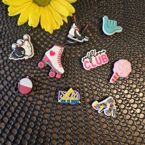 5 for $25 Croc Jibbitz Charms Show Accessories Sports Roller Skates Ice Cream